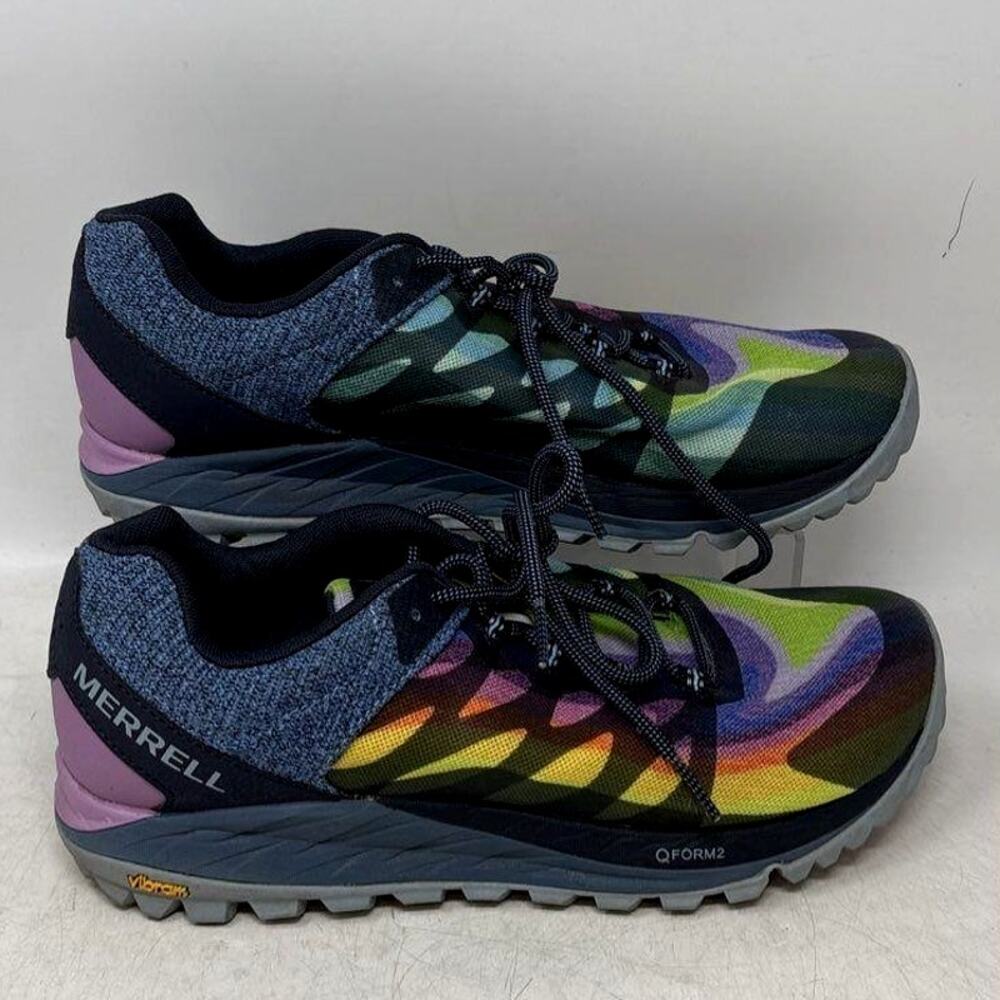 Women's 10 MERRELL Antora 2 J135430 Rainbow Multicolor Mesh Trail Running Shoes